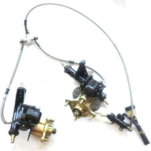 DIY GO KART KARTING ATV UTV Buggy Disc Brake Steering Knuckles Spindles Wheel Hub Flanges With Brake Pumps