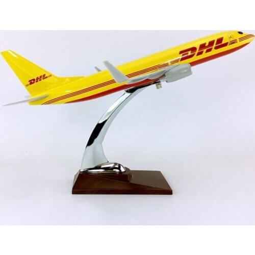 30CM 1:230 scale B737-800 model DHL Express delivery airline with base alloy aircraft plane collectible display collection