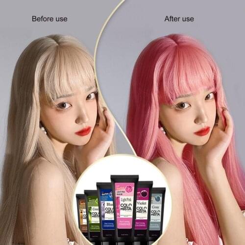 Hair Coloring Conditioner Hair Dye Tint 6 Colors Natural Hair Coloring Cream Fashion Hair Care Styling Tool Hair Colorant Paint