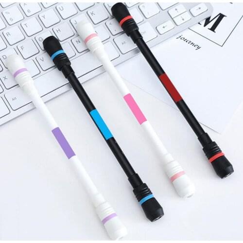 Creative Erasable Gel Pen Rotating Pen Spinning Gaming Pens for Kids Students Writing Toys Kawaii Stationery Pen