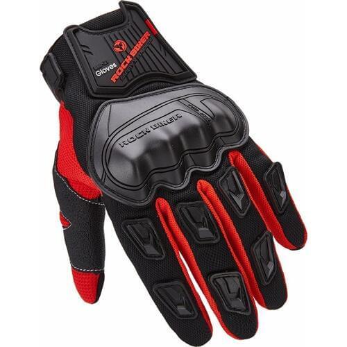 Rock Biker Summer Full Finger motorcycle gloves gants moto luvas motocross leather motorbike guantes moto racing gloves