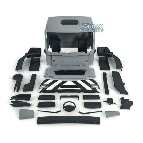 1/14 LESU RC Plastic Painted MAN TGS Cabin for Dumper Truck Model TAMIYA THZH0949-SMT2