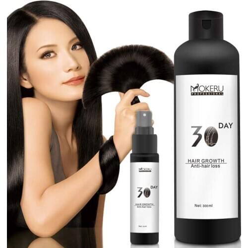 Mokeru 330ml Natural Herbal Anti Hair Loss Products With No Side Effect Fast Growth Spray For Hair Regrowth Products Men