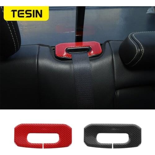 TESIN Interior Mouldings for Dodge RAM Car Armrest Box Switch Decoration Cover Stickers for Dodge RAM 1500 2010-2015 Accessories