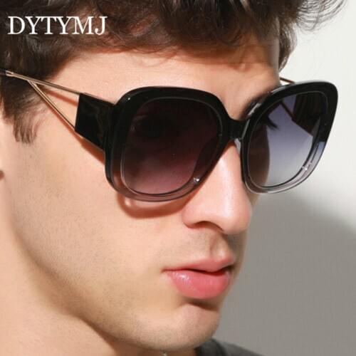 DYTYMJ 2020 Square Men Sunglasses Oversized Glasses Men Retro Brand Designer Eyeglasses Men/Women Mirror Gafas De Sol De Mujer