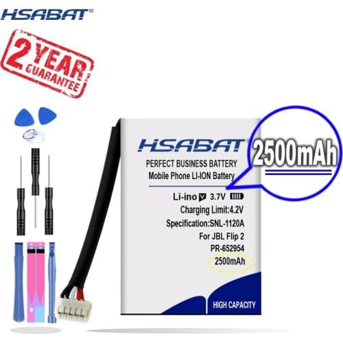 New Arrival [ HSABAT ] 2500mah Bluetooth Speaker Battery for JBL Flip 2 Flip2 Flip II JN151PH13849 PR-652954 AEC653055-2P