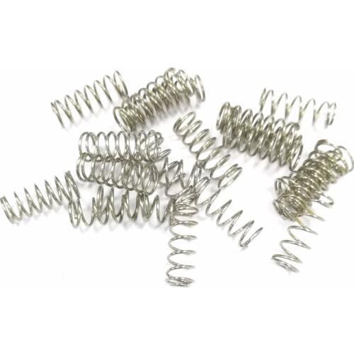 Wholesale 10pcs stainless steel pressure springs non-corrosive compression spring electrical springs 0.4*8*10mm wholesale price