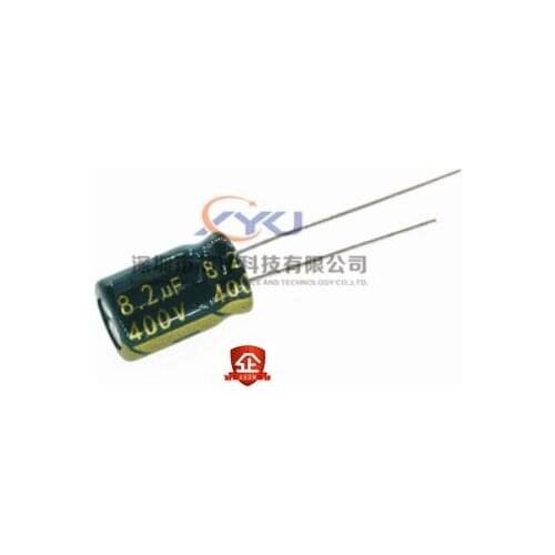 10pcs 8.2uF 400V 105C Electrolytic Capacitor 400V 8.2UF 8x12mm Aluminum Electrolytic Capacitor