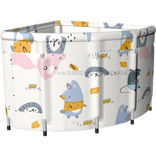 Portable Bathtub Corner Folding Bath Bucket Large Adult Tub Baby Swimming Pool Insulation Family Bathroom SPA Sauna Bath Tub
