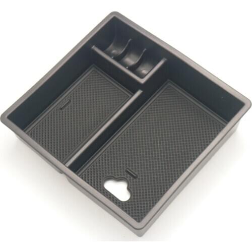 Non-Slip Mat In Central Armrest Container Holder Stowing Box For Old Fortuner Innova Hilux 2010 2012 2013 Accessories