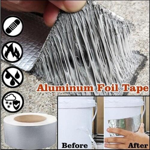 1PCS Super Strong Tape Aluminum Foil Butyl Wall Crack Repair Roof Waterproof Self-adhesive Repair Tape