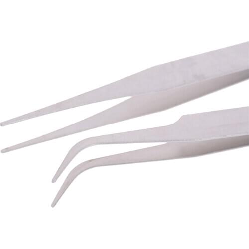 All Purpose Precision Tweezer Set Stainless Steel Anti Static Tool Kit Sewings 6Pcs/set