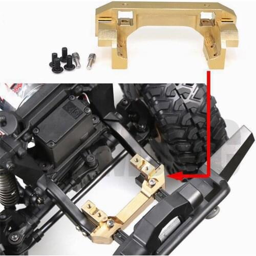 YEAHRUN Brass 118g Heavy Duty Front Bumper w/Servo Mount For Traxxas TRX-4 TRX4 1/10 RC Car