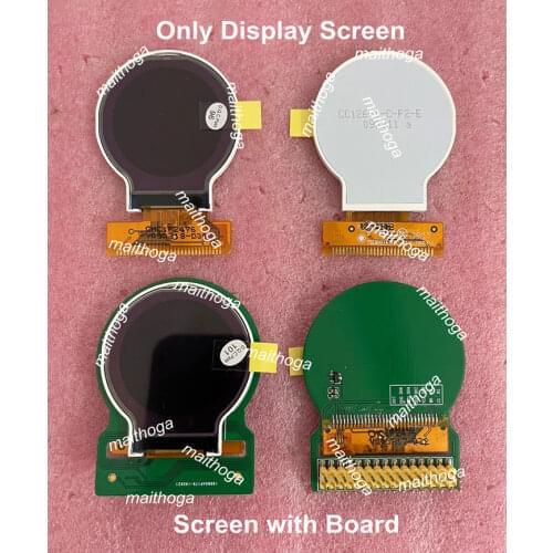 1.5 inch CSTN LCD Round Screen (Board/No Board) ST7687 Drive IC 8Bit Parallel Interface 128(RGB)*128