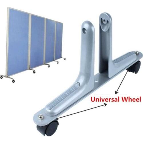 1PCS,Office Screen Balance Support Stand Aluminum Fixed Screen Foot Mobile Adjustable Support Foot Bracket With Universal Wheel