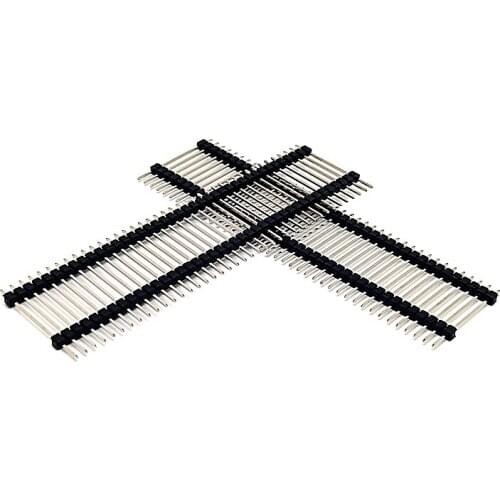 5PCS 40 Pin 1x40 2-Way Single Row Male 2.54 Breakable Pin Header Connector Strip for Arduino