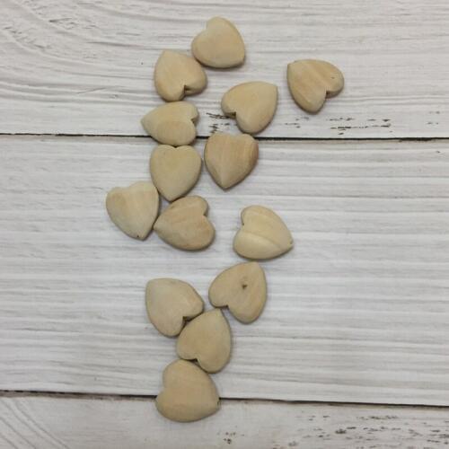 50pcs 20mm heart jewelry diy wooden bead unfinished wood jewelry
