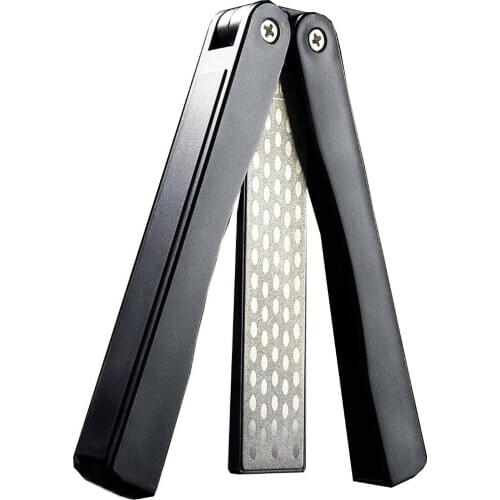 400/600 Grit Diamond Folding Knife Sharpener Double-Sided Pocket Sharpener Stone