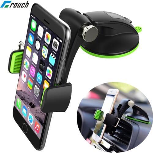 Crouch Universal Car Mobile Phone Holder Stand Dashboard Windshield Sticky Cell Phone Holder for iPhone Support Samsung GPS