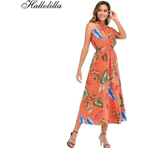 Hallolilla Summer Chiffon Dresses