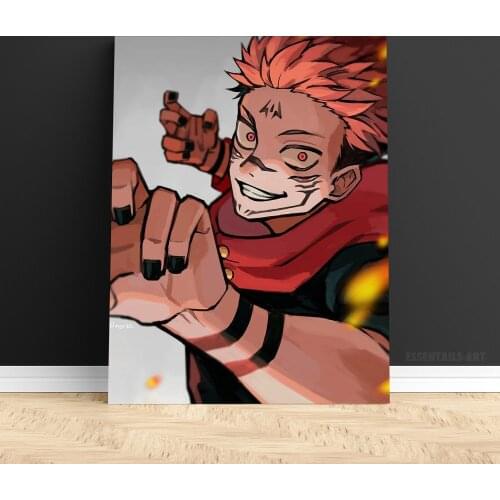 Sukuna Yuji Itadori Jujutsu Kaisen Anime Canvas Wall Art Poster Painting Bedroom Study Living Room Decoration Print Home Decor