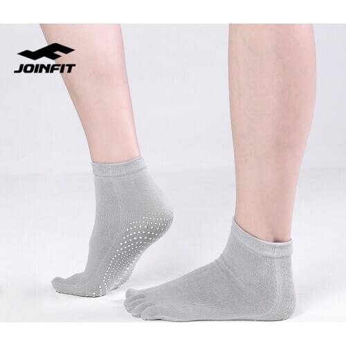JOINFIT Women 2 Color High Quality Quick-Dry Anti-Slip Silicone Five-finger Yoga Socks Gym Pilates Fitness