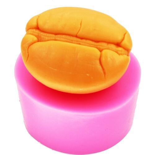 Coffee Bean Silicone Soap mold Fruit silicone 3D Molds handmade mould DIY Craft molds S638