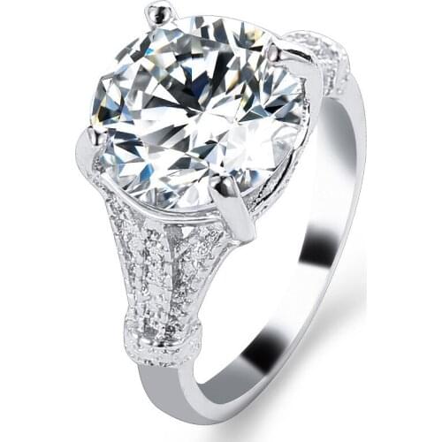 Rings Ladies Rings Fashion Finger Rings for Women Girls Wedding Ring Engagement Jewelry Chunky Rings bague de fiançailles femme