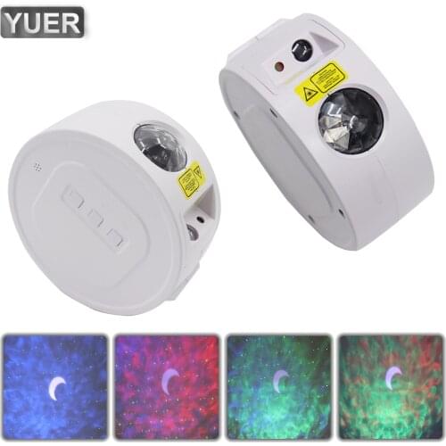 Bluetooth Star Sky Laser Projector Star Light Projection Ocean Waving Light Rotation Night Lighting Lamp Kids Gift Music Control