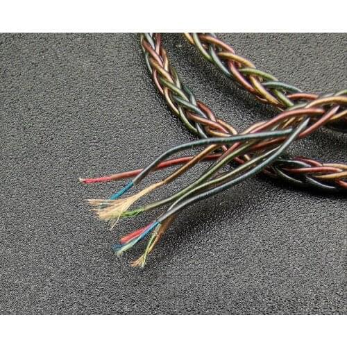 Soft OFC wire core 8 share earphone wire 5meters