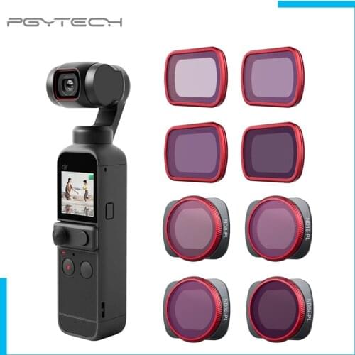 PGYTECH Osmo Pocket 2 Lens Filter Set ND/PL Filters ND16 ND32 ND4-PL ND8-PL for DJI Osmo Pocket/Pocket 2