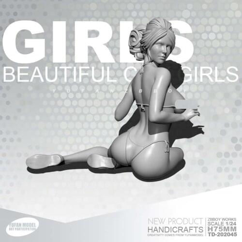 1/24 Resin Figure Kits Soldier Model self-assembled TD-202045