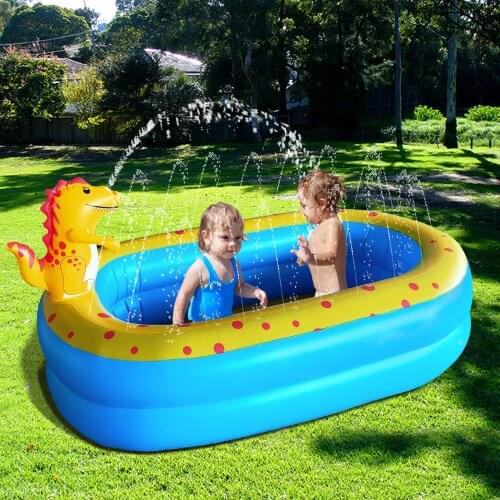 PVC Inflatable Dinosaur Sprinkler Pool Animal Sprinkler Pool Outdoor Baby Swimming Pool Summer Ground Swimming Pool