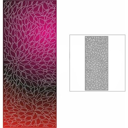 New Slim Spotted Bushy Leaves Background Plate Craft Embossing Mold 2021 Metal Cutting Dies for Scrapbooking Album Card Making