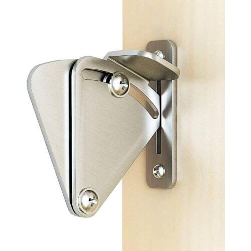 One Set Stainless Steel Lock for Sliding Barn Door Wood Latch Gate Doors Easy DIY SNO88