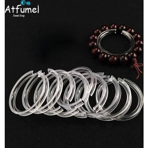 Wholesale Mini Bracelet Jewelry Box Acrylic Bangle Chain Bracelet Anklet Jewelry Display Organizer Circle Rack Holder Stand