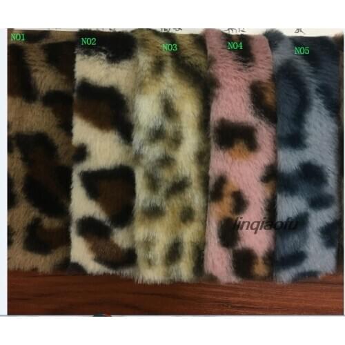 Thick supersoft rabbit fur camouflage printingRex rabbit hair print leopard clothing plushfabric,160cm*90cm(one yard)/ pcs