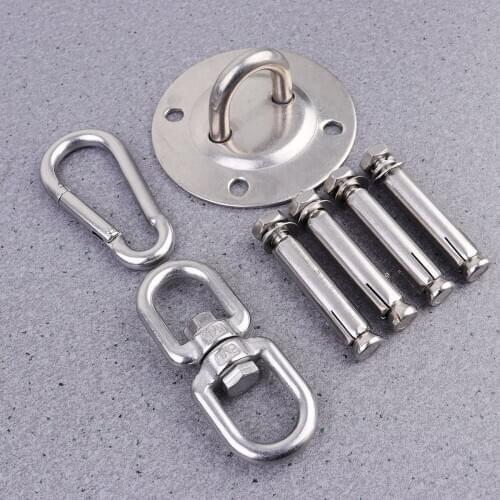 Stainless Steel Yoga Swing Hooks Hammock Swing Hanging Kit Ceiling Suspension Hooks Yoga straps Hooks Yoga Sling Inversion Hange