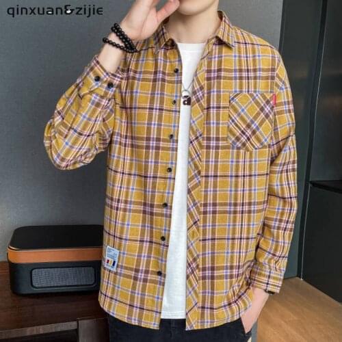 Мужские клечатые рубашки Qinxuan&Zijie China At AliExpress