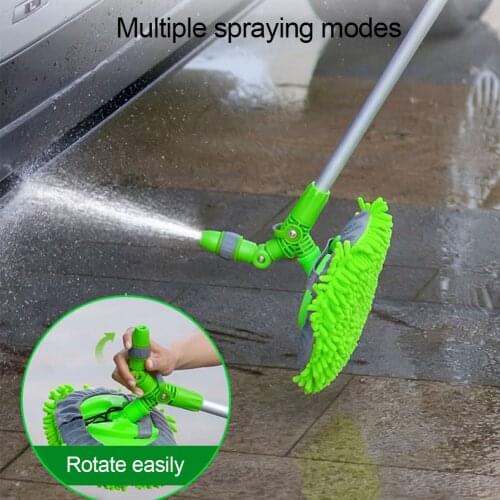 Car Wash Mop Mitt Chenille Microfiber Rotatable Dust Brush Multifunctional Vehicle Cleaning Tools With Long Handle Car Styling