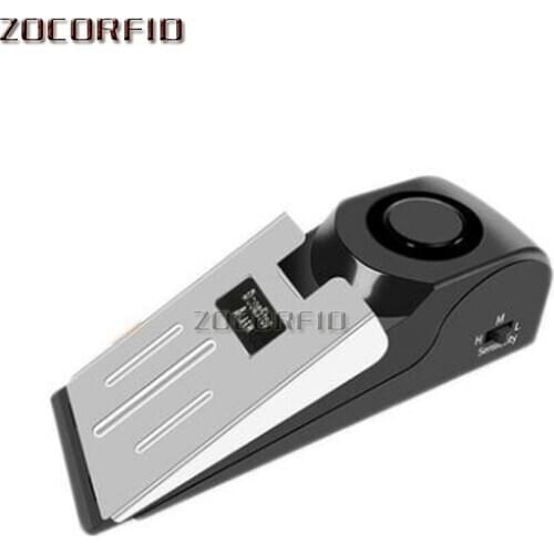 120dB Door Stop Alarm 125db Door Block Vibration Alarm for Traveling Security Door Alarm Stopper Doorstop for Home Security