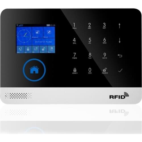 Tuya-SmartLife APP Wired Wireless RFID Burglar Home Security WIFI GSM Alarm System Alexa Google Home Compatible Siren Sensor Kit