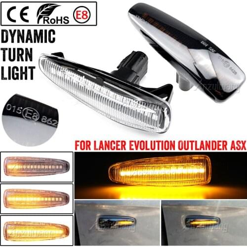 Turn Signal Lamp LED For Mistubishi Outlander Sport Mirage Sport Lancer Evolution X Light Car Dynamic Side Marker Blinker