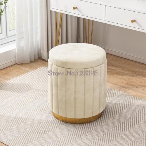 Nail stool make-up stool dressing table chair net red ins wind girl lovely bedroom stool light luxury dressing stool
