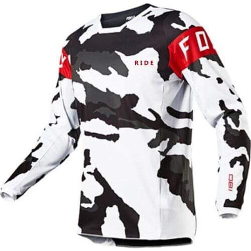 Ride fox Bicycle Jersey Long Sleeve Cycling Enduro Shirt Downhill T-shirt Motocross mountain bike cycling jersey bicicleta mtb