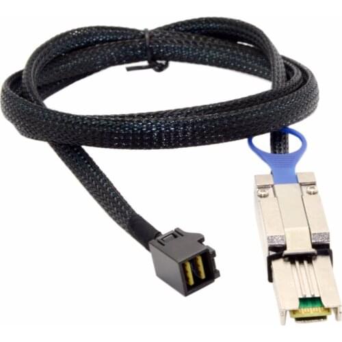 External Mini SAS SFF-8088 to Mini SAS High Density SFF-8643 Server Hard Disk Raid Data Cable 100cm