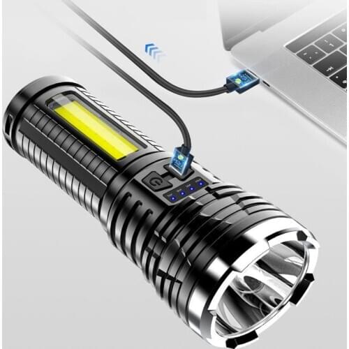 XHP500 most powerful led flashlight torch usb X56 rechargeable tactical flashlights hand lamp Outdoor lighting free shpping 2pcs