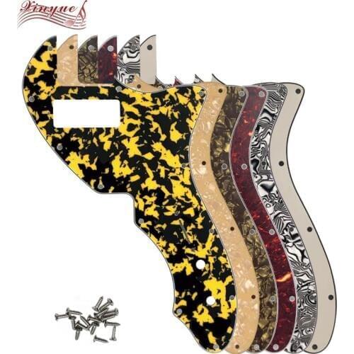 Pleroo Guitar Parts For Mini 12 hole screws US Tele 69 Thinline Guitar Pickguard Scratch Plate