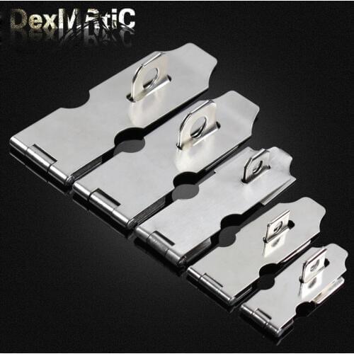 Stainless steel padlock Lock card Hasp lock Thickened lock for Wooden doors