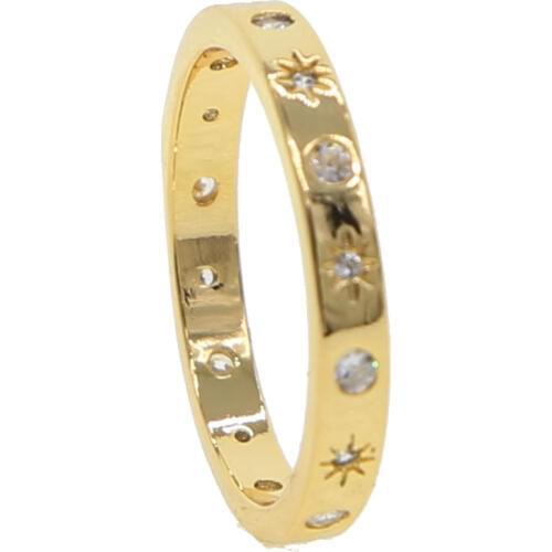 Trendy copper gold color round Band rings Muslim religious Islamic halal words men women Rings vintage bague Arabic God ring